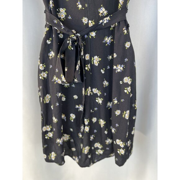 Reformation Black Floral Janine Daisy Dress $178 - Picture 8 of 13